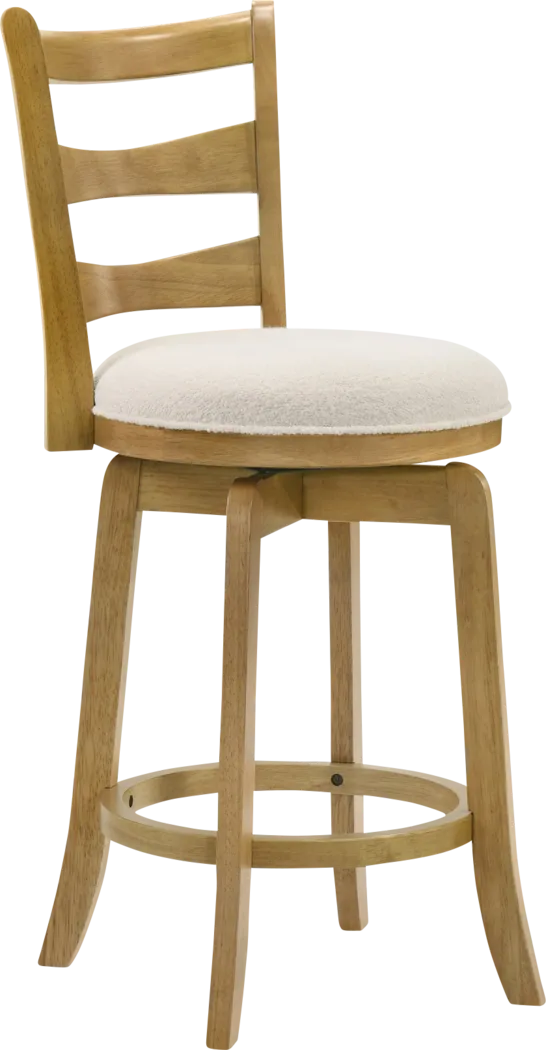 Tuliprover Natural Swivel Counter Height Stool - Thumbnail - Image 8