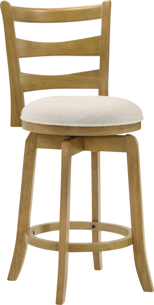 Tuliprover Natural Swivel Counter Height Stool - Thumbnail - Image 1