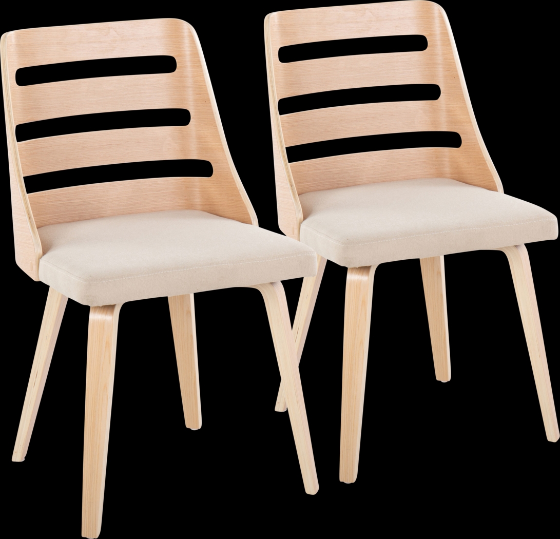 Tullahama Cream Dining Chair, Set of 2 - Thumbnail - Image 1