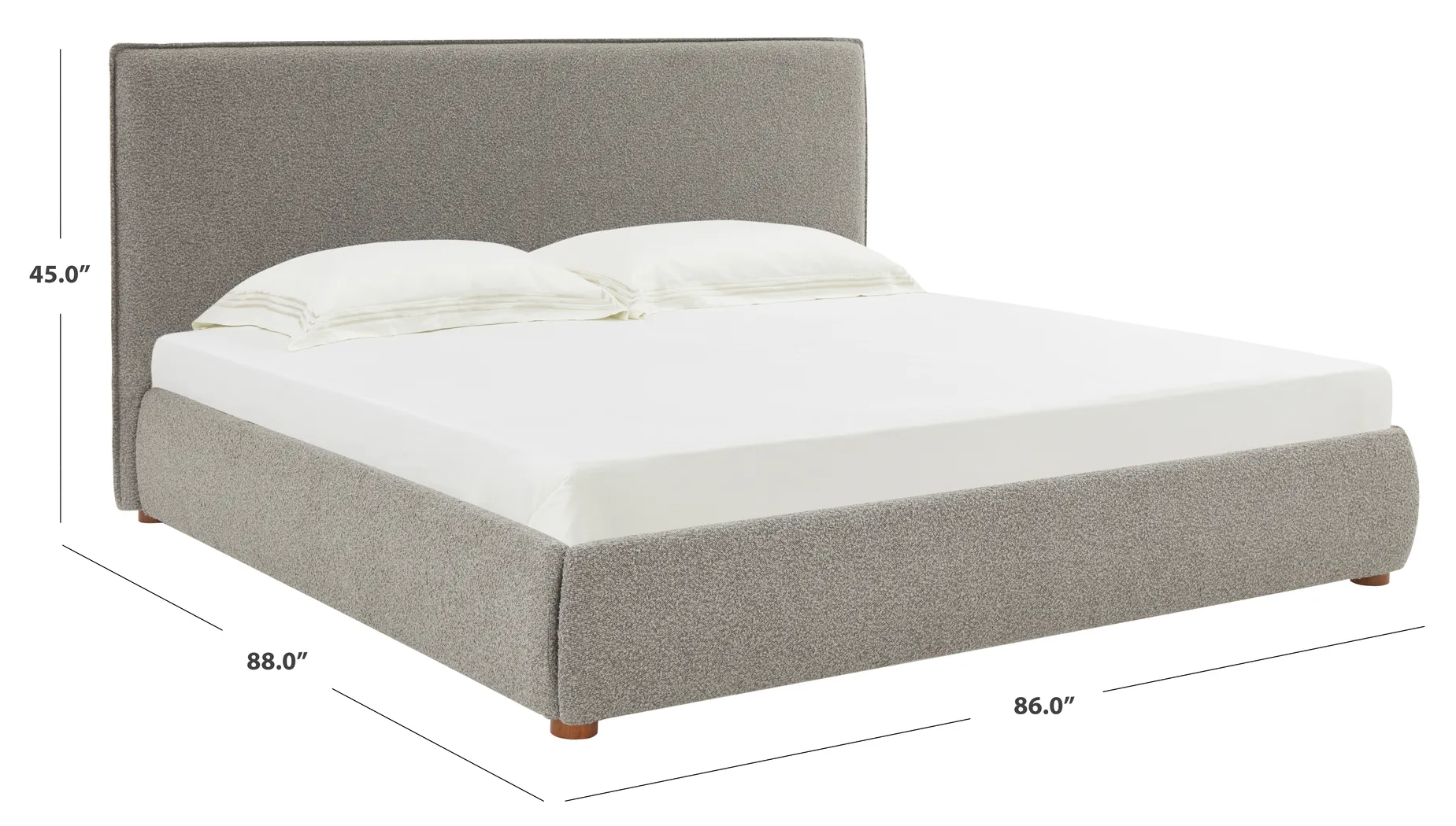Tulli Gray King Bed - Thumbnail - Image 6