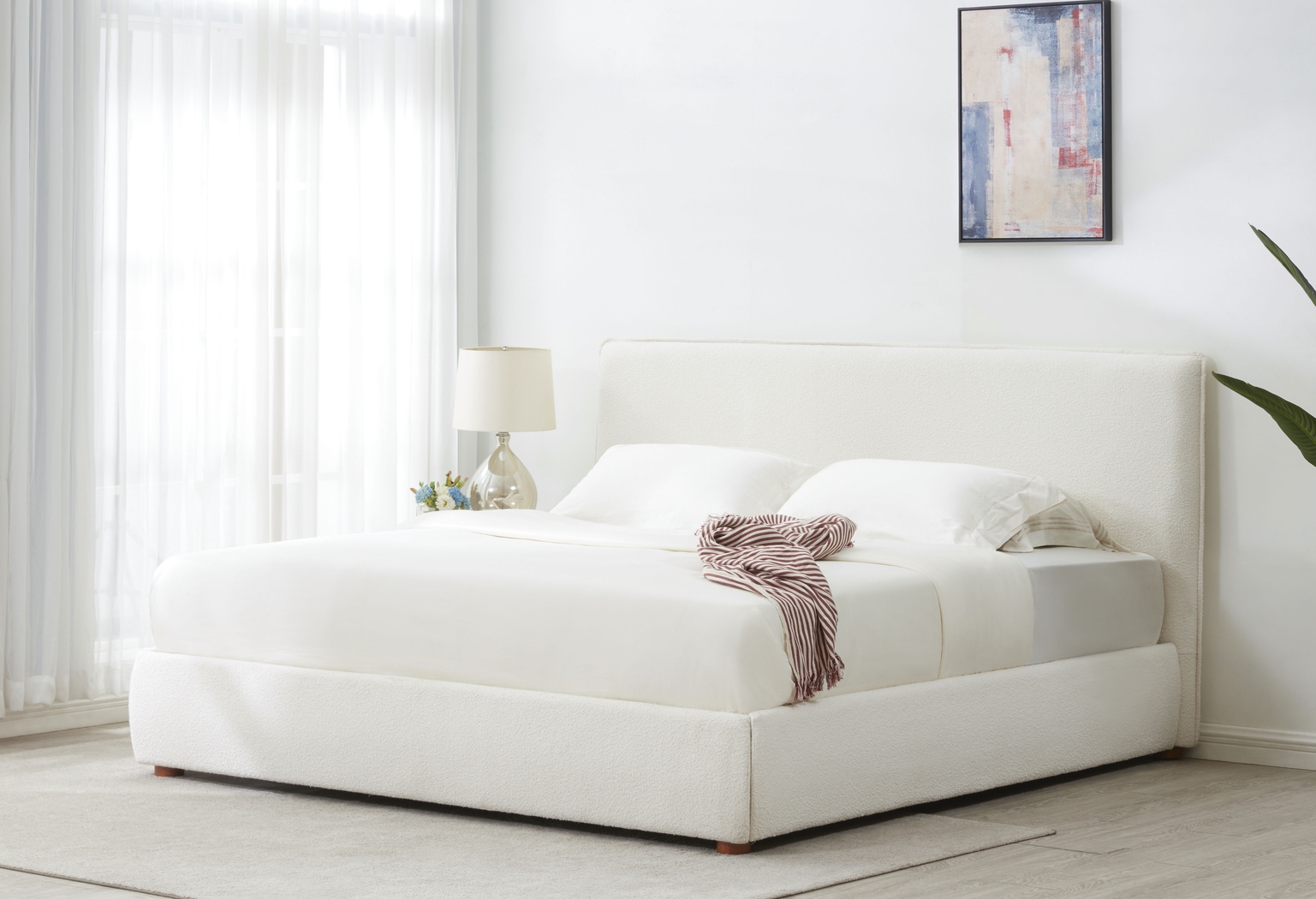 Tulli Ivory King Bed - Thumbnail - Image 2