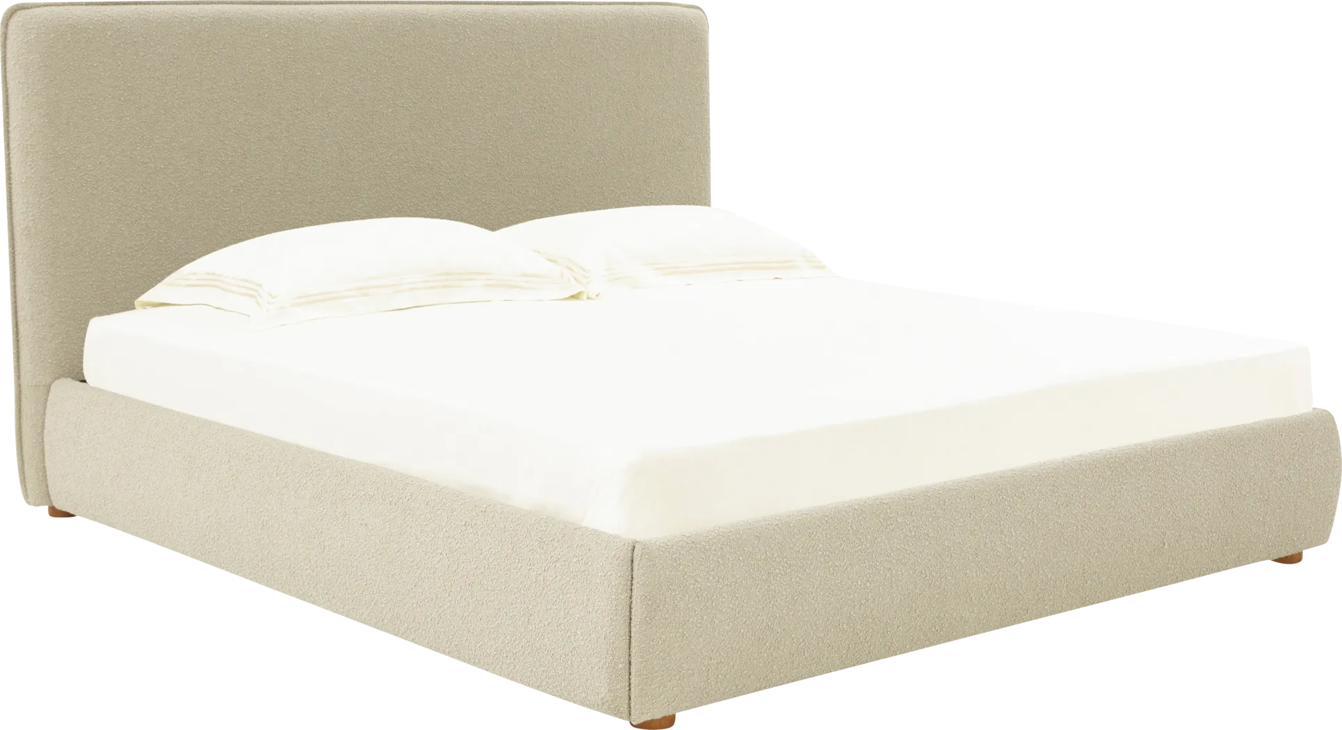 Tulli Oatmeal King Bed - Thumbnail - Image 1