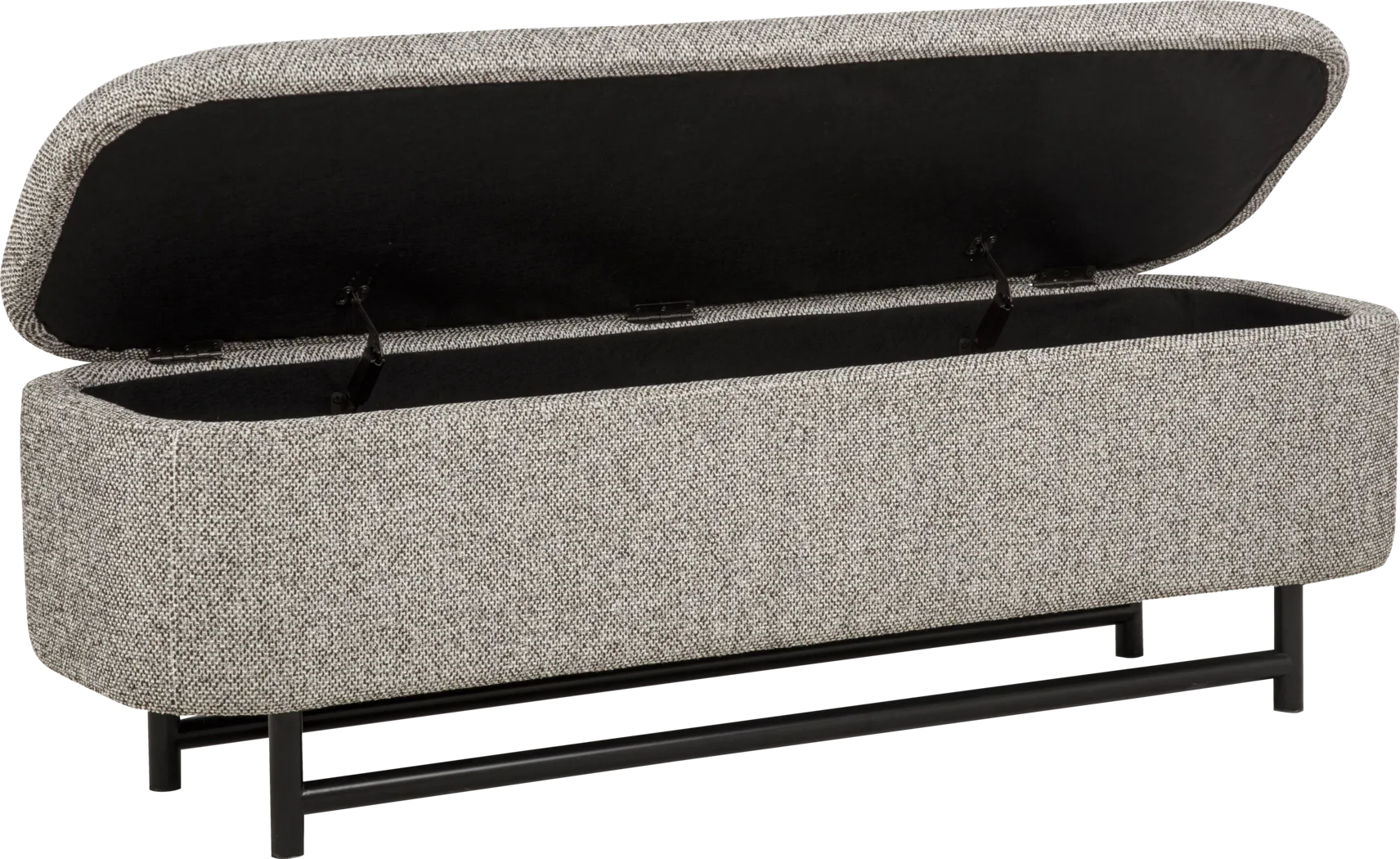 Tully Gray Storage Bench - Thumbnail - Image 2