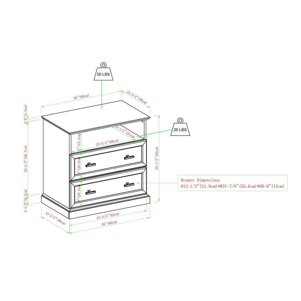Tulough White Oak Nightstand - Thumbnail - Image 10