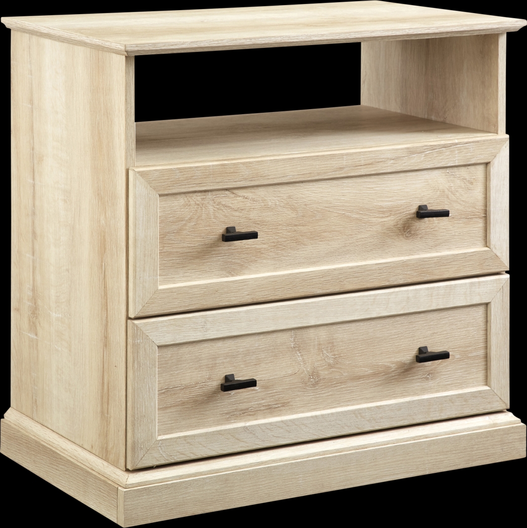 Tulough White Oak Nightstand - Thumbnail - Image 1