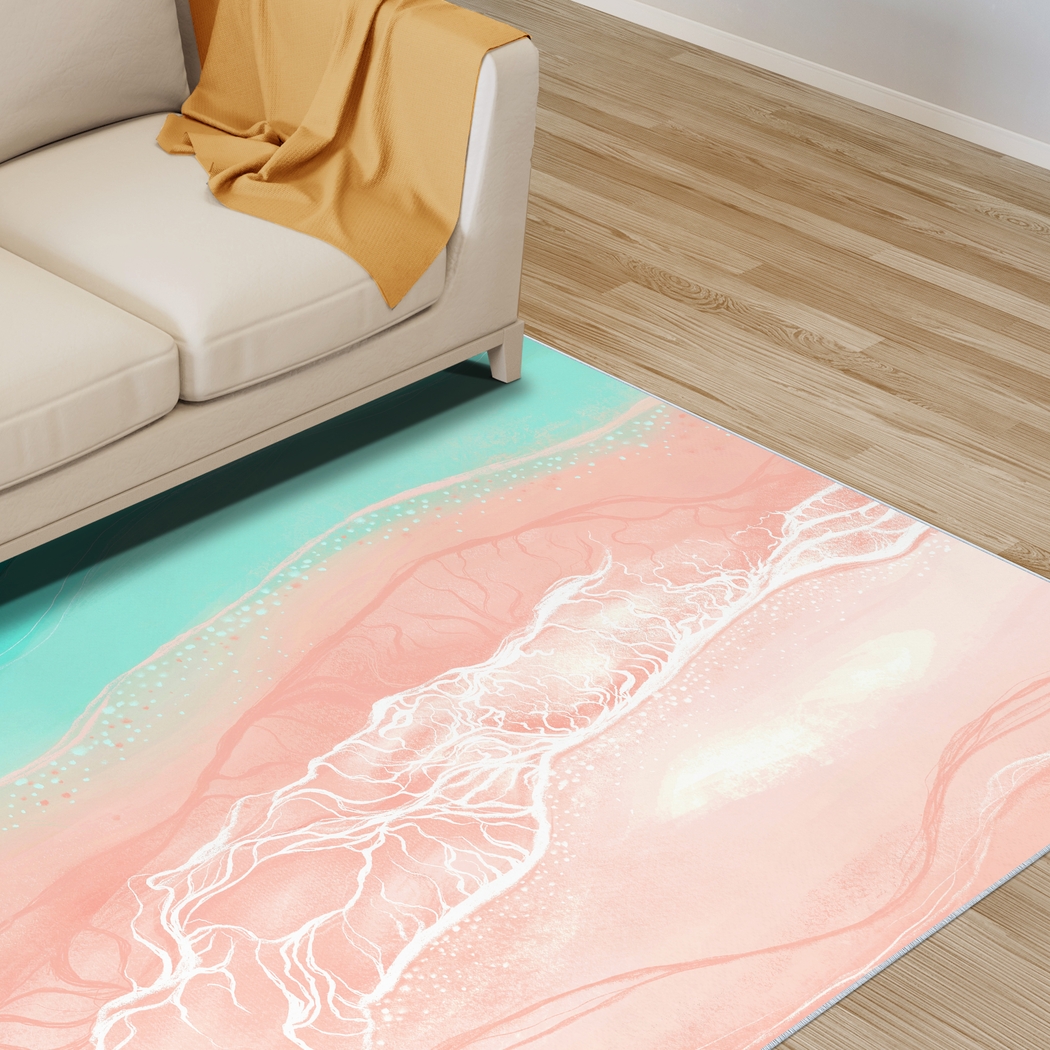 Tulrain Pink 5' x 7'7 Rug - Thumbnail - Image 3