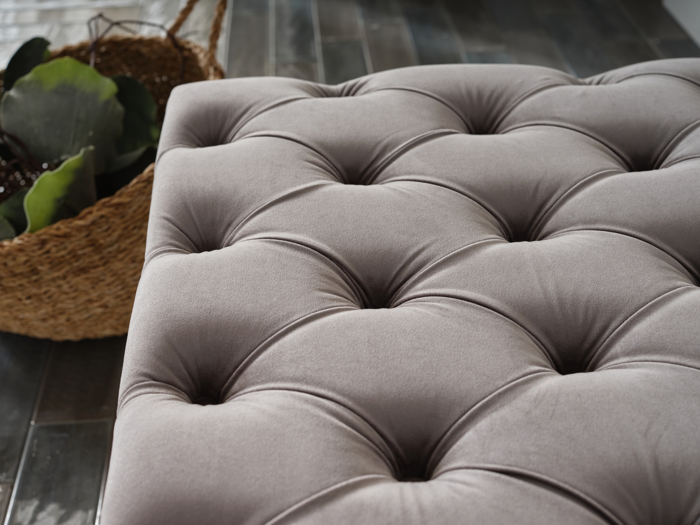Tumbrel Gray Accent Ottoman - Thumbnail - Image 2