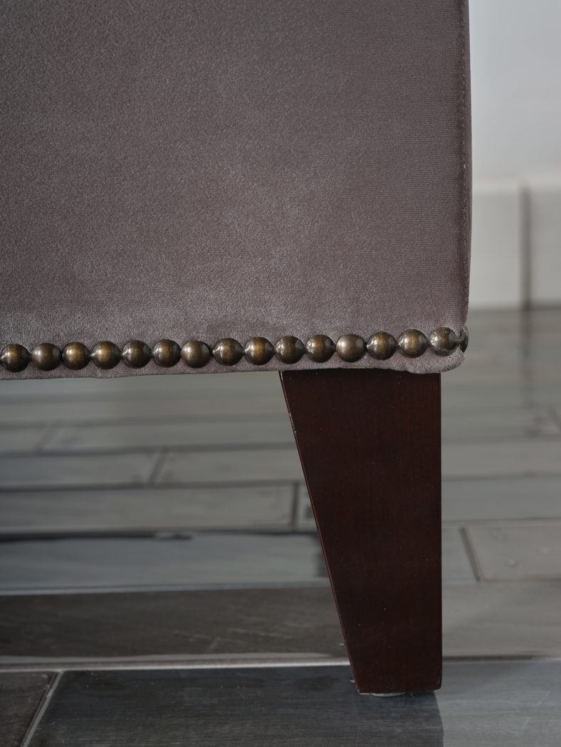 Tumbrel Gray Accent Ottoman - Thumbnail - Image 4