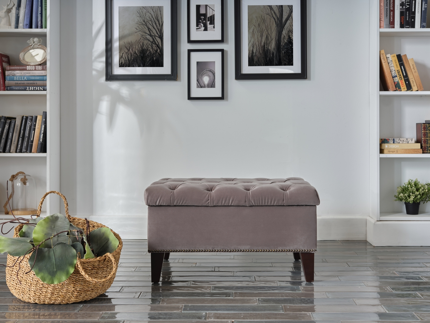 Tumbrel Gray Accent Ottoman - Thumbnail - Image 9