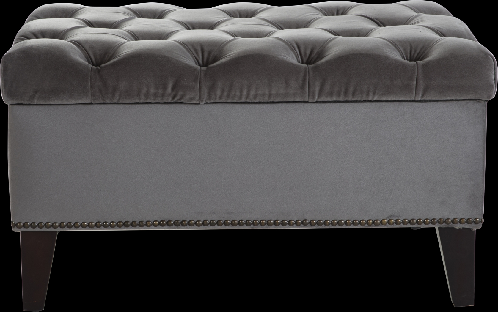 Tumbrel Gray Accent Ottoman - Thumbnail - Image 1