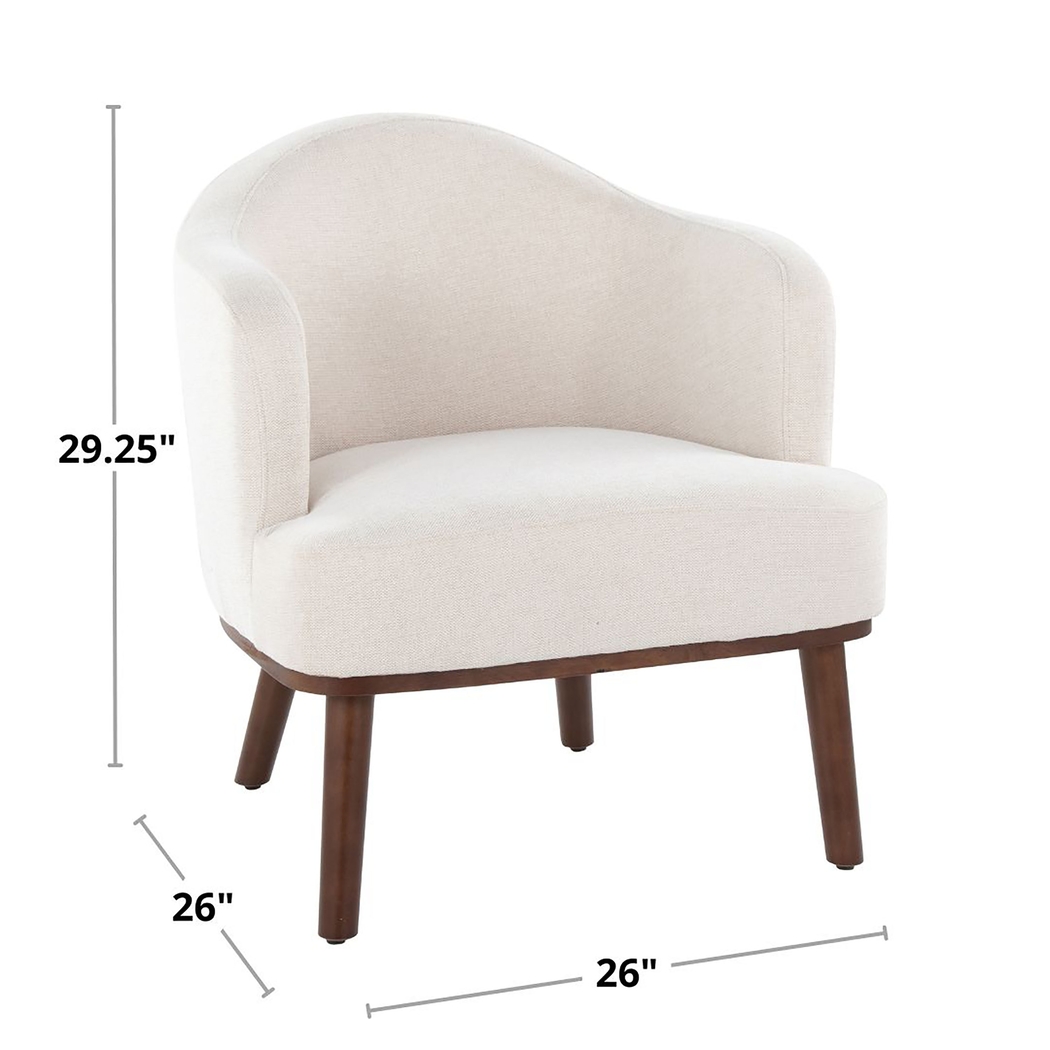 Tumpkins Cream Accent Chair - Thumbnail - Image 12