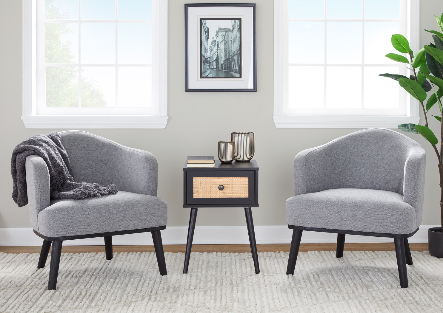 Tumpkins Gray Accent Chair - Thumbnail - Image 2