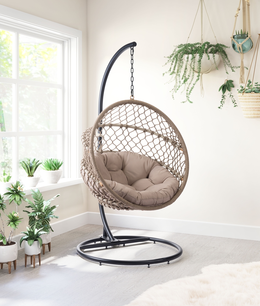 Tumwater Natural Outdoor  Hanging Chair - Thumbnail - Image 2