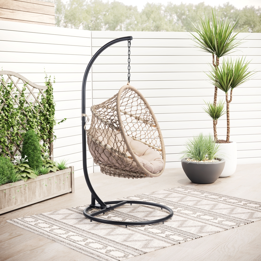 Tumwater Natural Outdoor  Hanging Chair - Thumbnail - Image 3