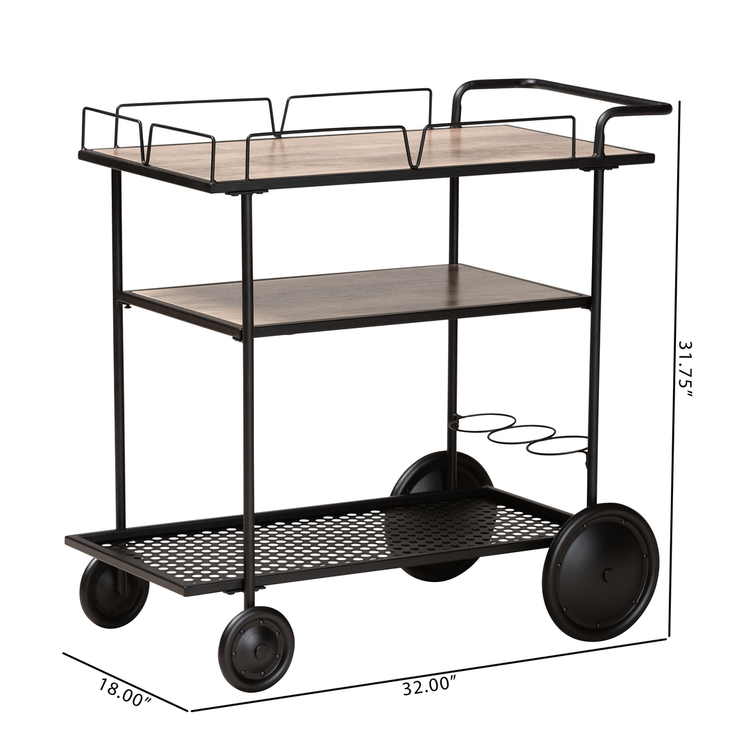 Tunbridge Black Bar Cart - Thumbnail - Image 9