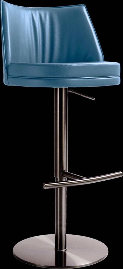 Tuolomne Blue Adjustable Barstool - Thumbnail - Image 1