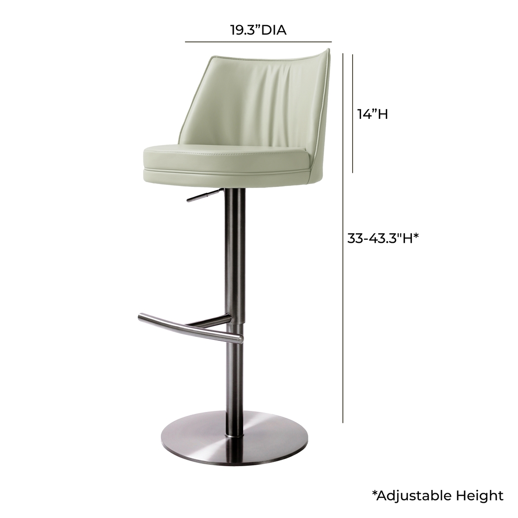 Tuolomne Light Gray Adjustable Barstool - Thumbnail - Image 6