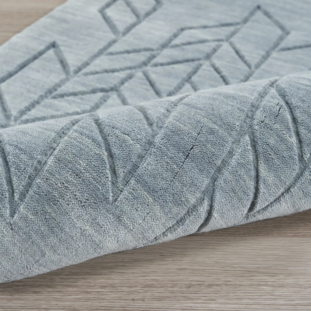 Tupelo Blue 7'9 x 9'9 Rug - Thumbnail - Image 3