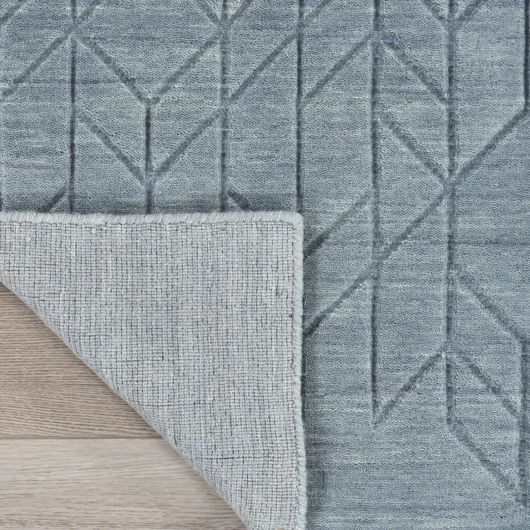 Tupelo Blue 7'9 x 9'9 Rug - Thumbnail - Image 4