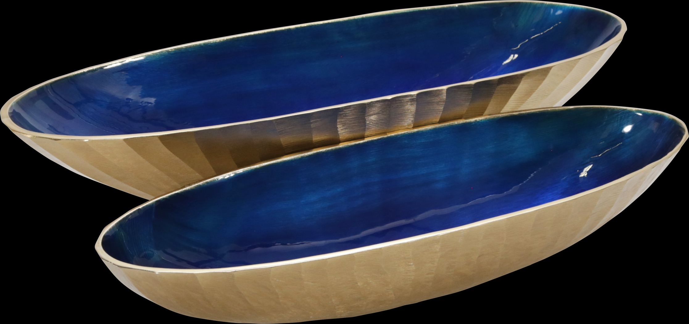 Turcotte Dark Blue Bowl, Set of 2 - Thumbnail - Image 1