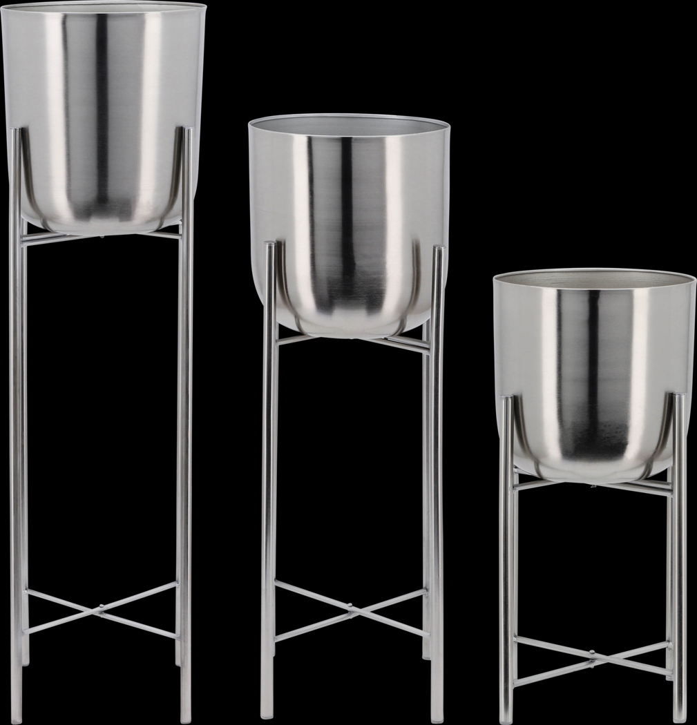 Turnham Silver Planter, Set of 3 - Thumbnail - Image 1