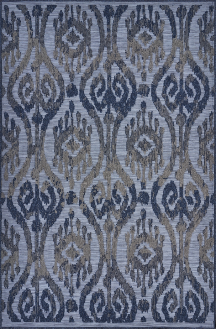 Turnia Blue 7'9 x 9'9 Indoor/Outdoor Rug - Thumbnail - Image 1