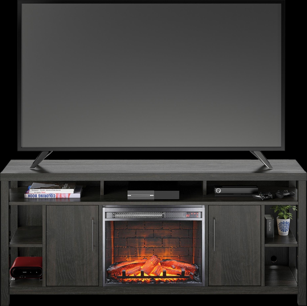 Turrell Espresso 68 in. Console with Electric Fireplace - Thumbnail - Image 5