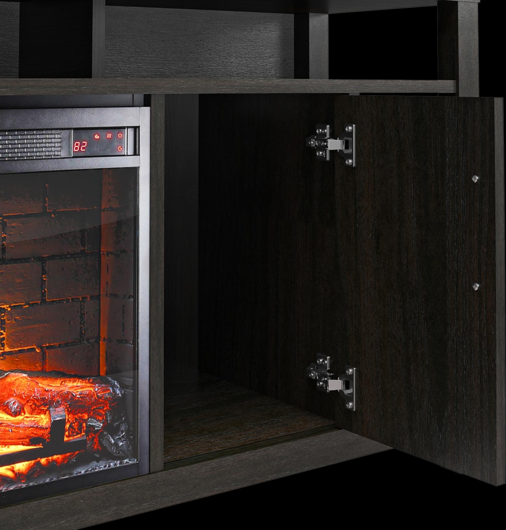 Turrell Espresso 68 in. Console with Electric Fireplace - Thumbnail - Image 7