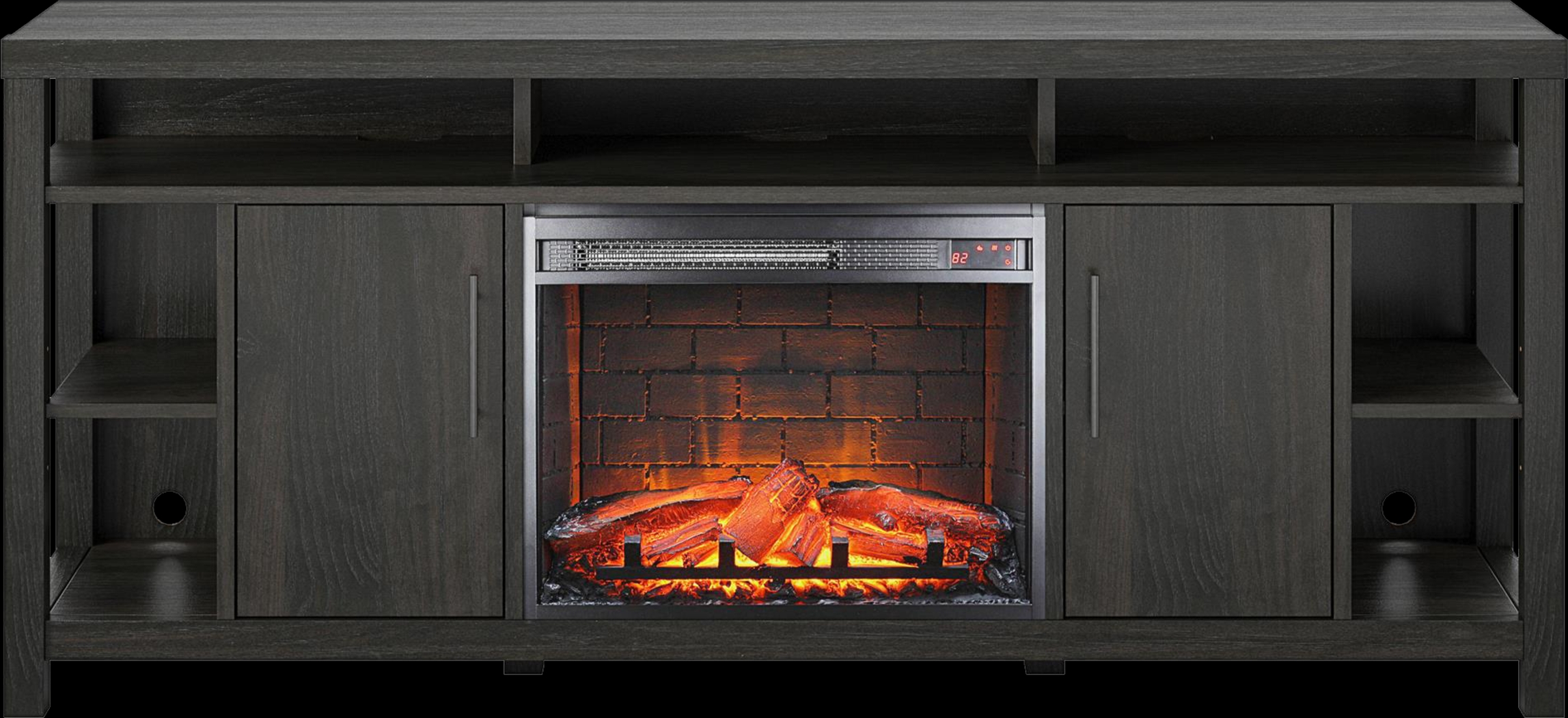 Turrell Espresso 68 in. Console with Electric Fireplace - Thumbnail - Image 8