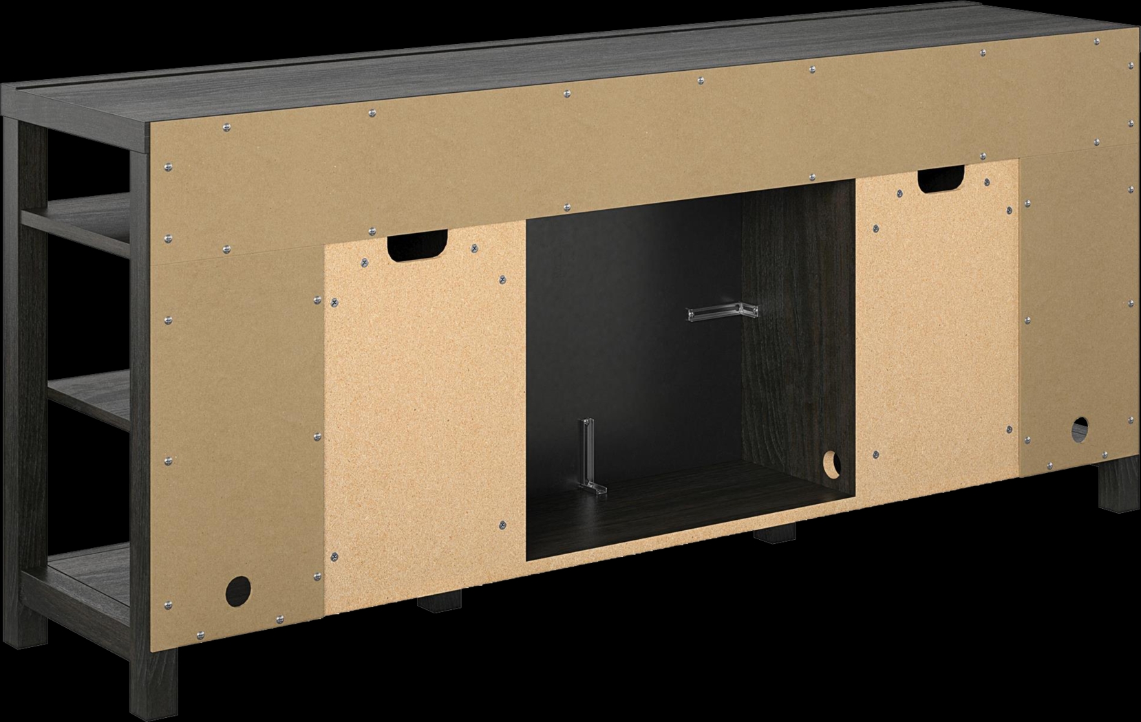 Turrell Espresso 68 in. Console with Electric Fireplace - Thumbnail - Image 10