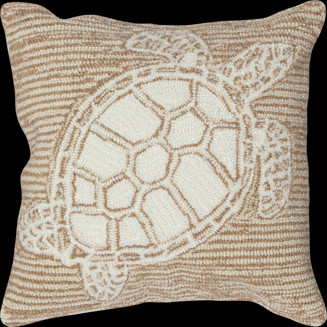Turtle Cove Neutral Indoor/Outdoor Accent Pillow - Thumbnail - Image 1