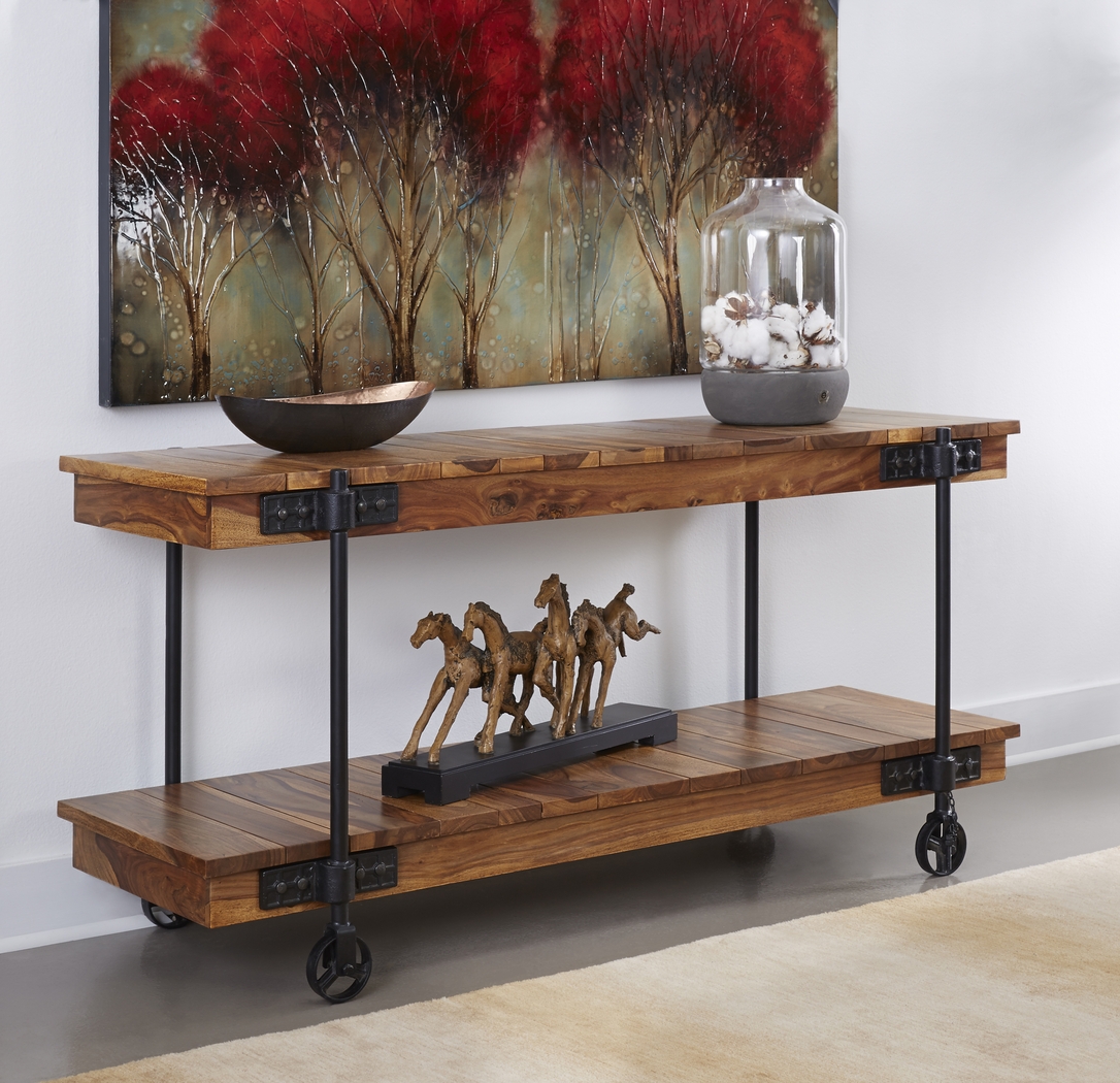 Tuscumbia Brown Console Table - Thumbnail - Image 2