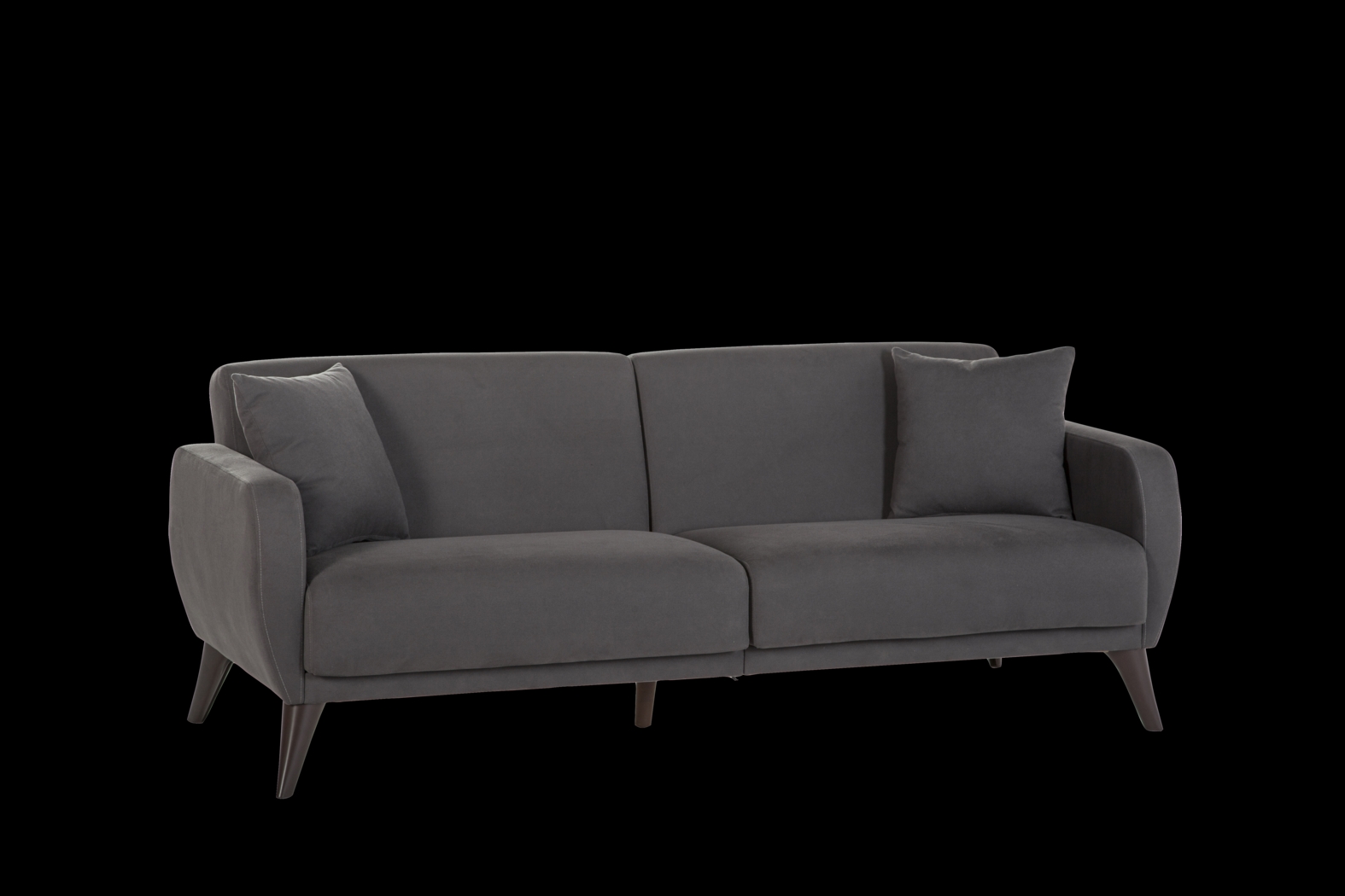 Tusico Charcoal Sleeper Sofa - Thumbnail - Image 2