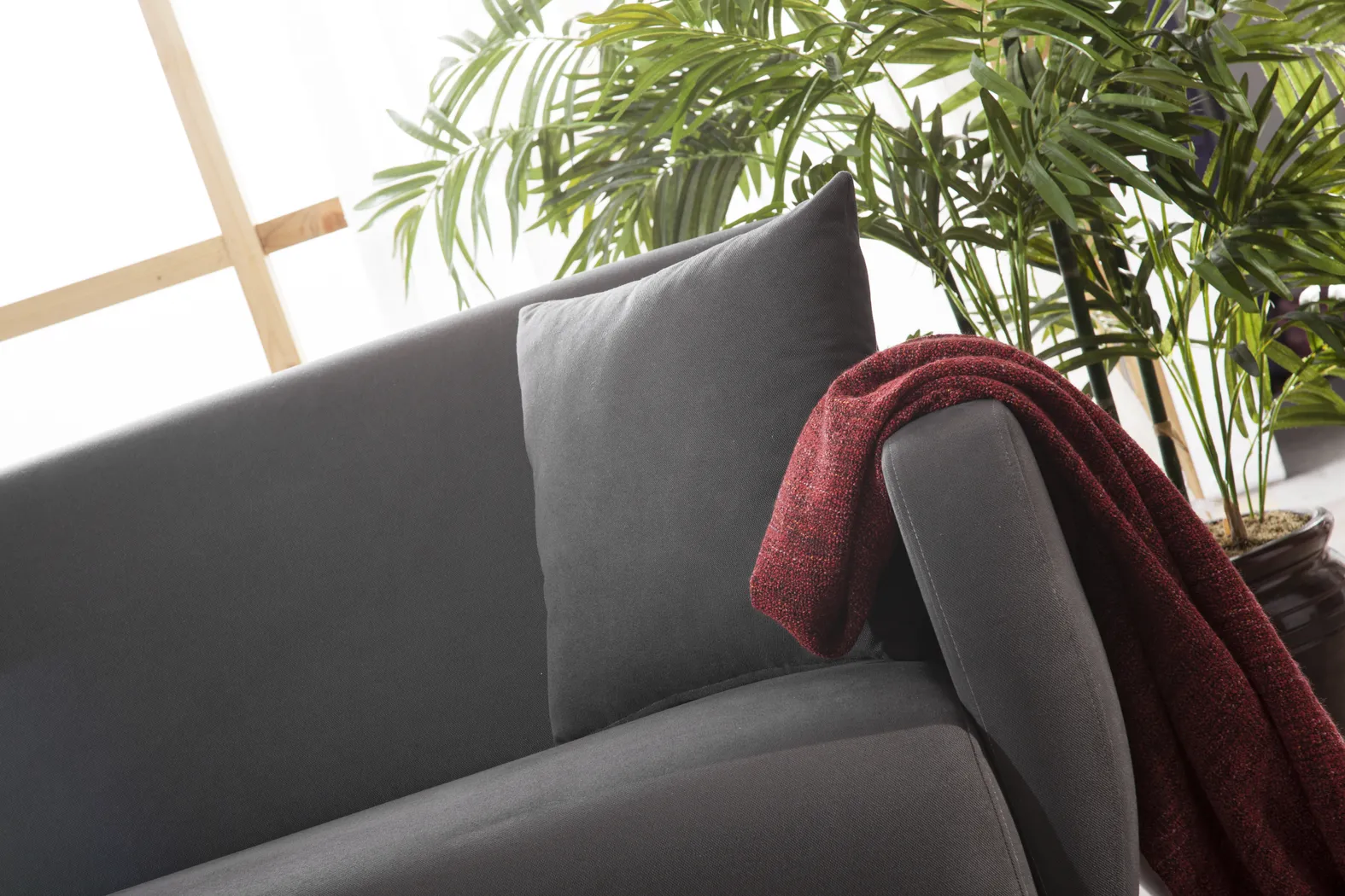Tusico Charcoal Sleeper Sofa - Image 8