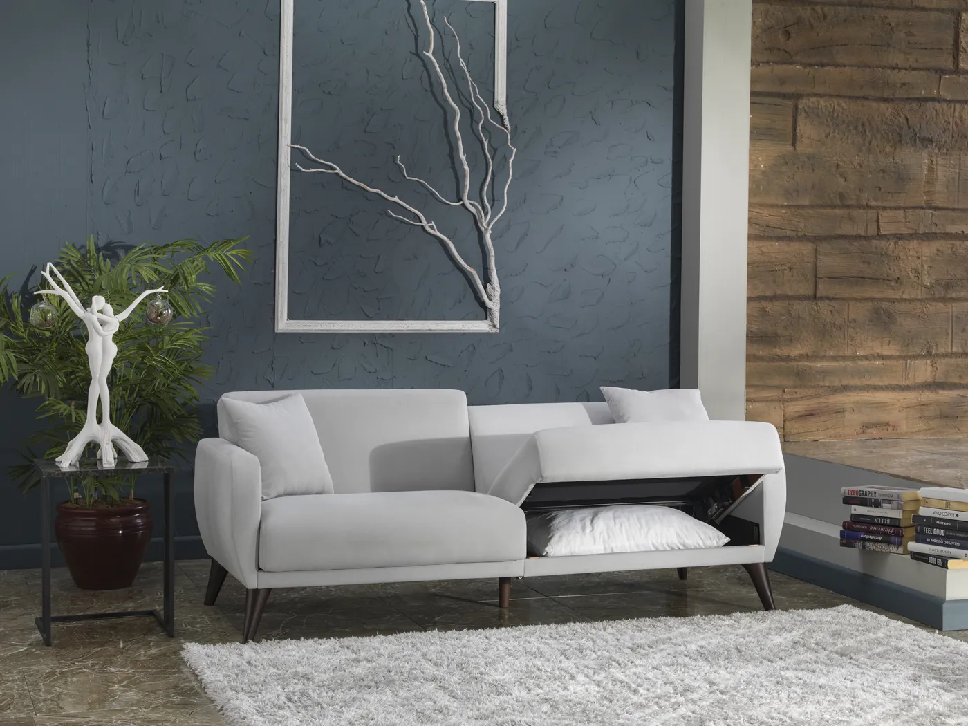 Tusico Gray Sleeper Sofa - Image 15