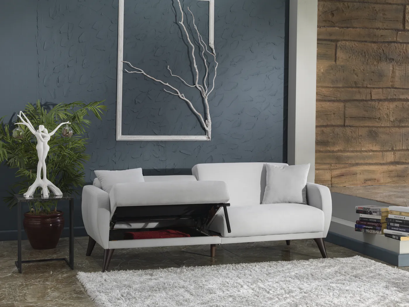 Tusico Gray Sleeper Sofa - Image 16