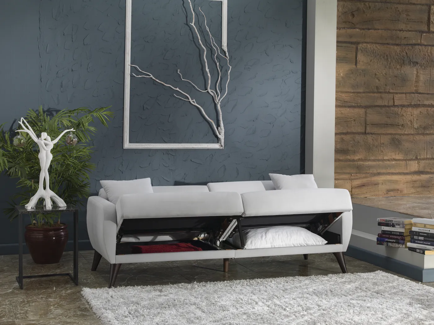 Tusico Gray Sleeper Sofa - Image 17