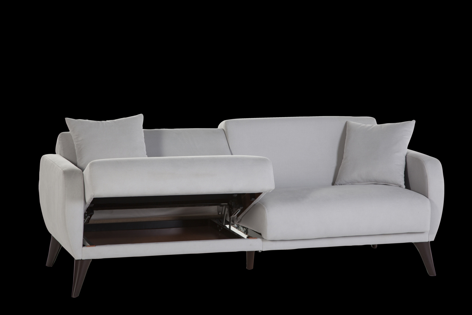 Tusico Gray Sleeper Sofa - Thumbnail - Image 3