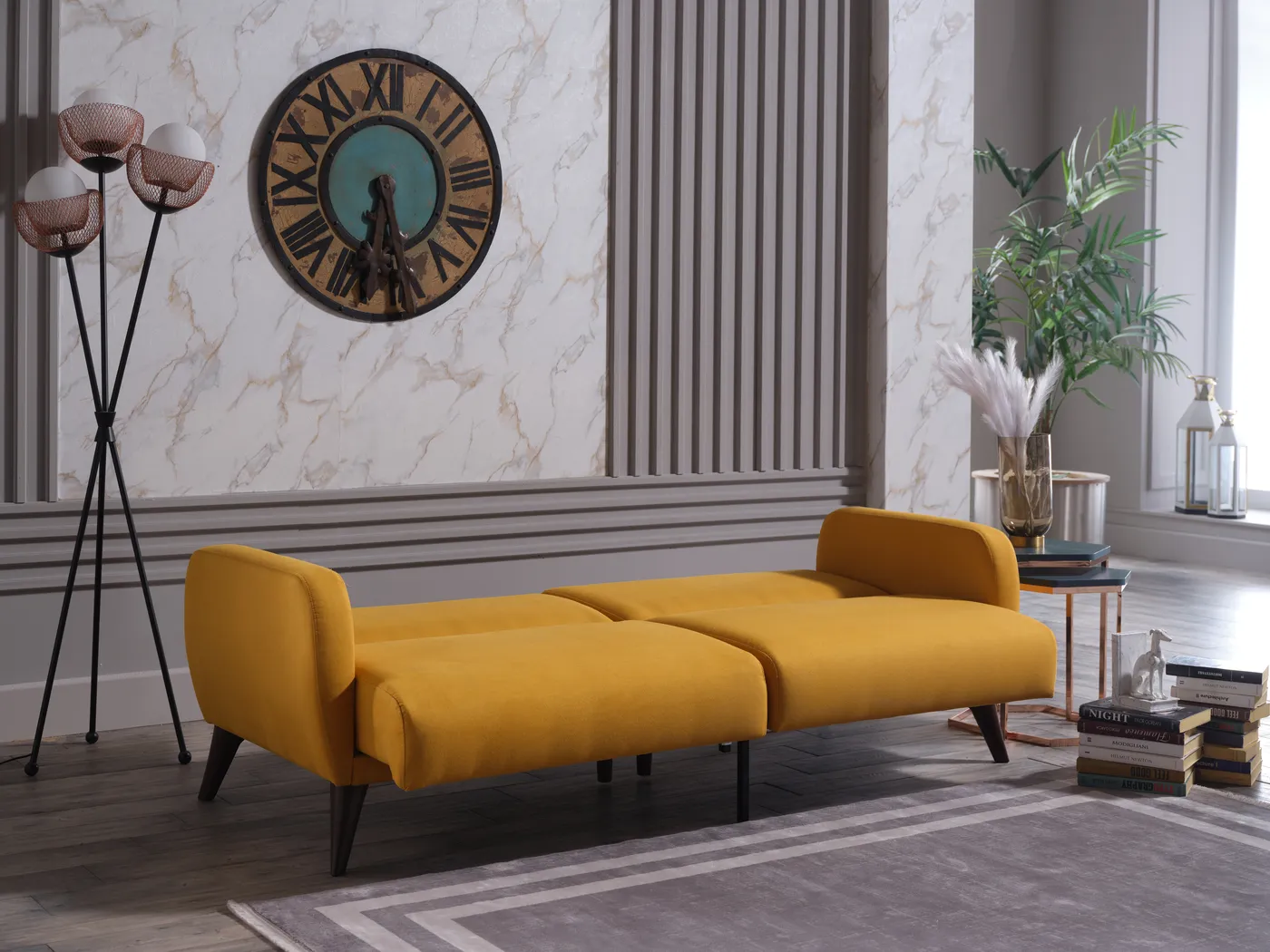 Tusico Yellow Sleeper Sofa - Image 10