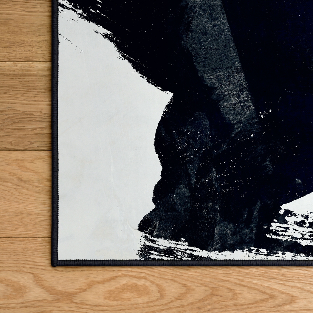 Tuskvigor Black 5' x 7'7 Rug - Thumbnail - Image 4