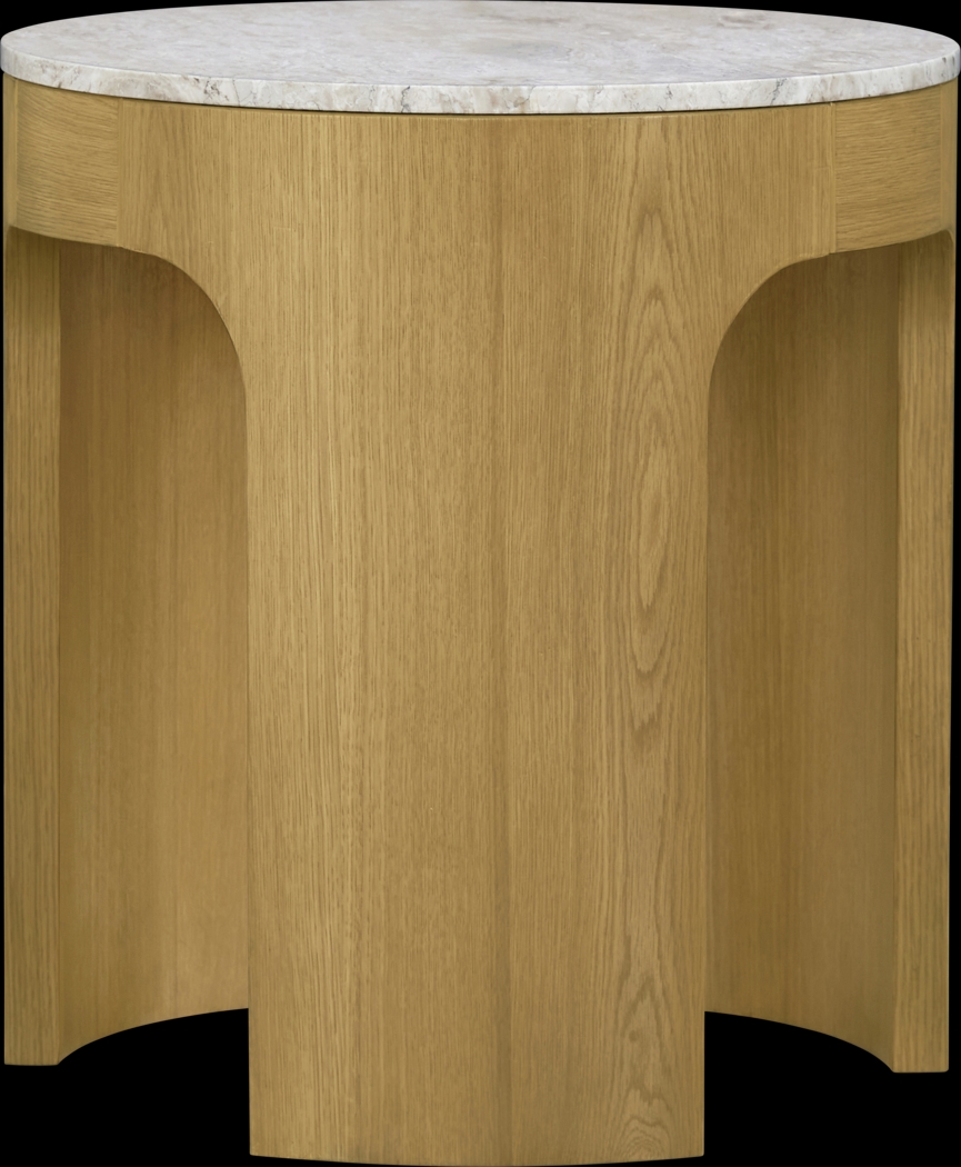 Tuslen White/Brown End Table - Thumbnail - Image 5