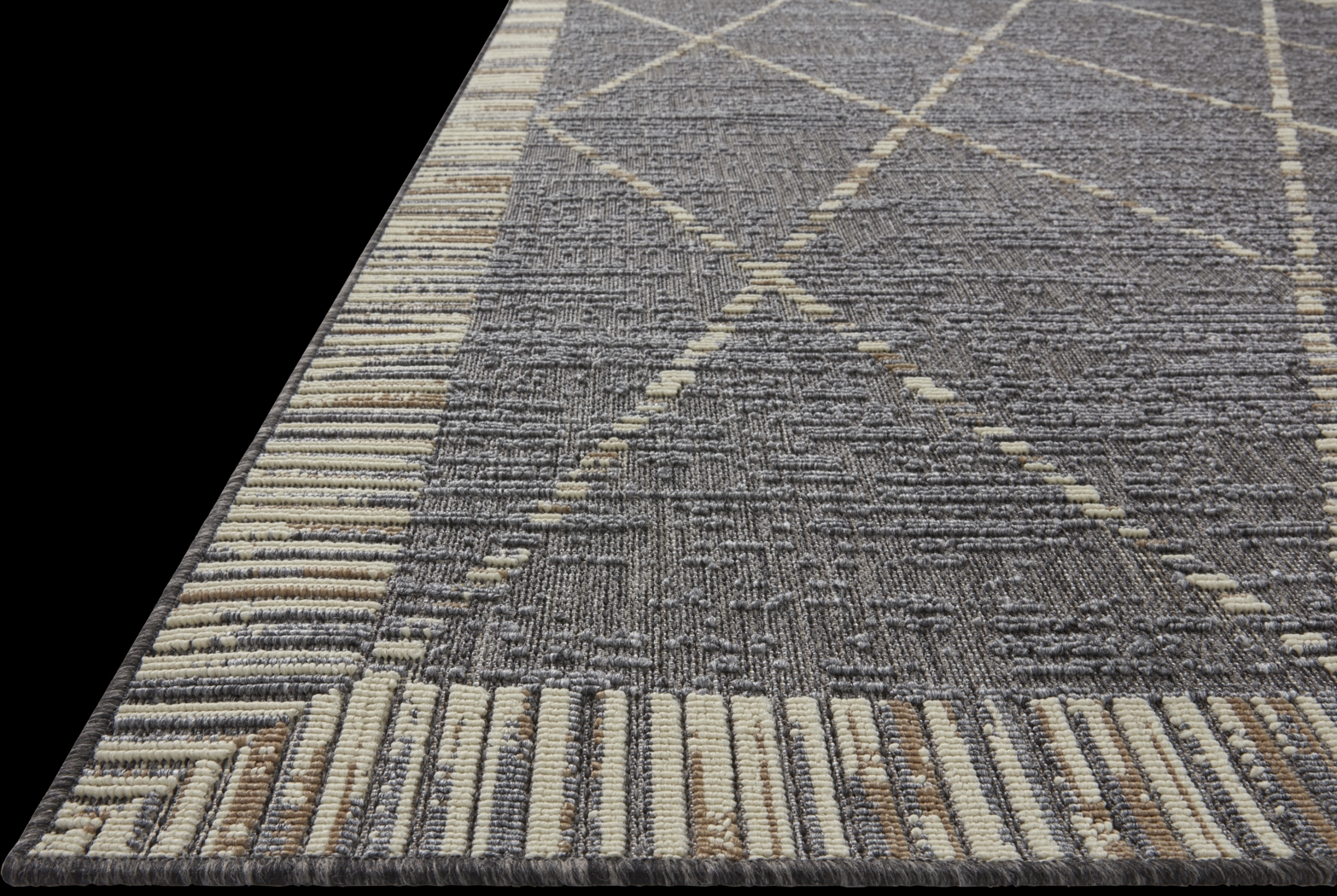Tustin Slate 5'3 x 7' Indoor/Outdoor Rug - Thumbnail - Image 2