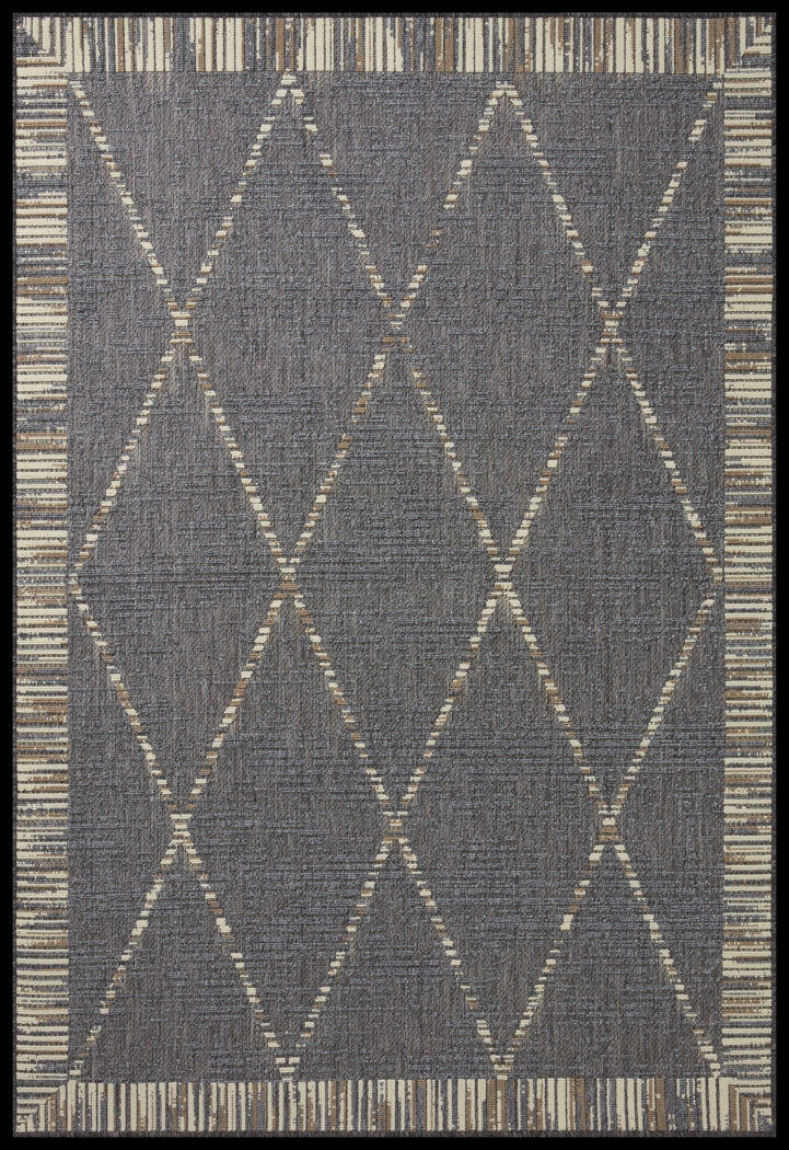 Tustin Slate 5'3 x 7' Indoor/Outdoor Rug - Thumbnail - Image 1