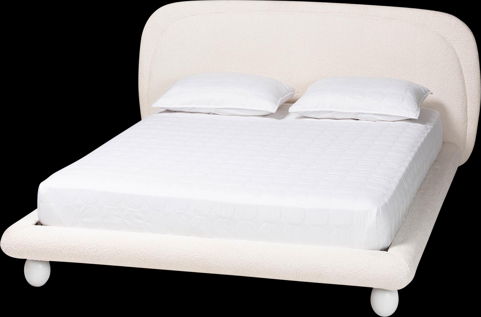 Tuteur Ivory Queen Bed - Thumbnail - Image 1