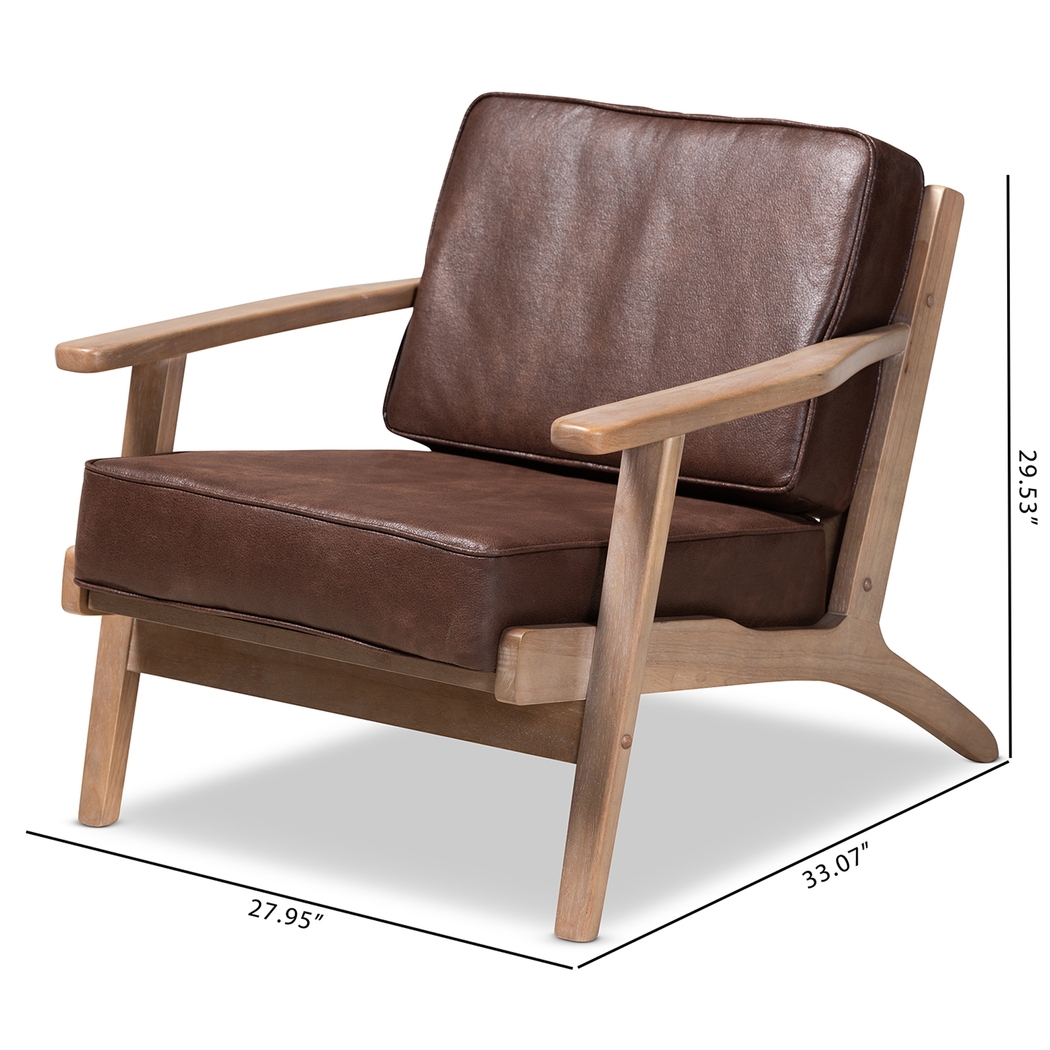 Tuthill Brown Accent Chair - Thumbnail - Image 8