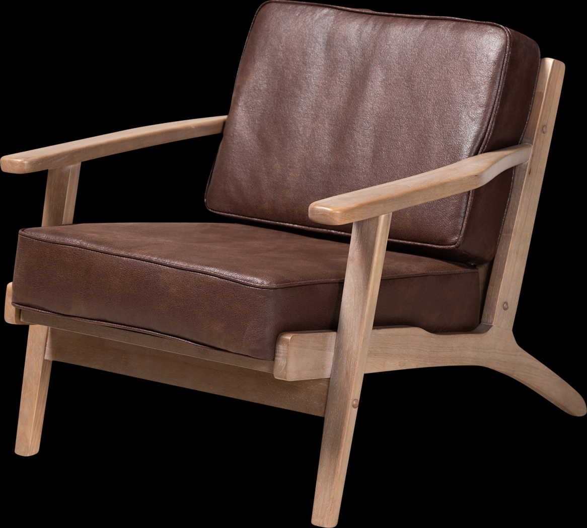 Tuthill Brown Accent Chair - Thumbnail - Image 1