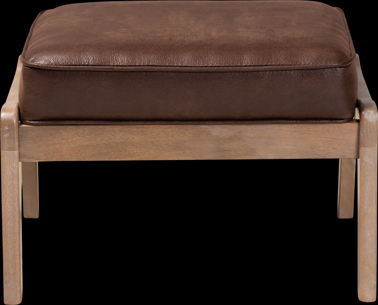 Tuthill Brown Ottoman - Thumbnail - Image 2