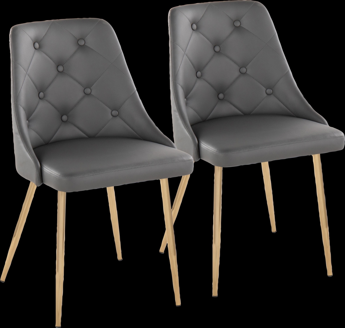 Twikenham Gray Side Chair, Set of 2 - Thumbnail - Image 1