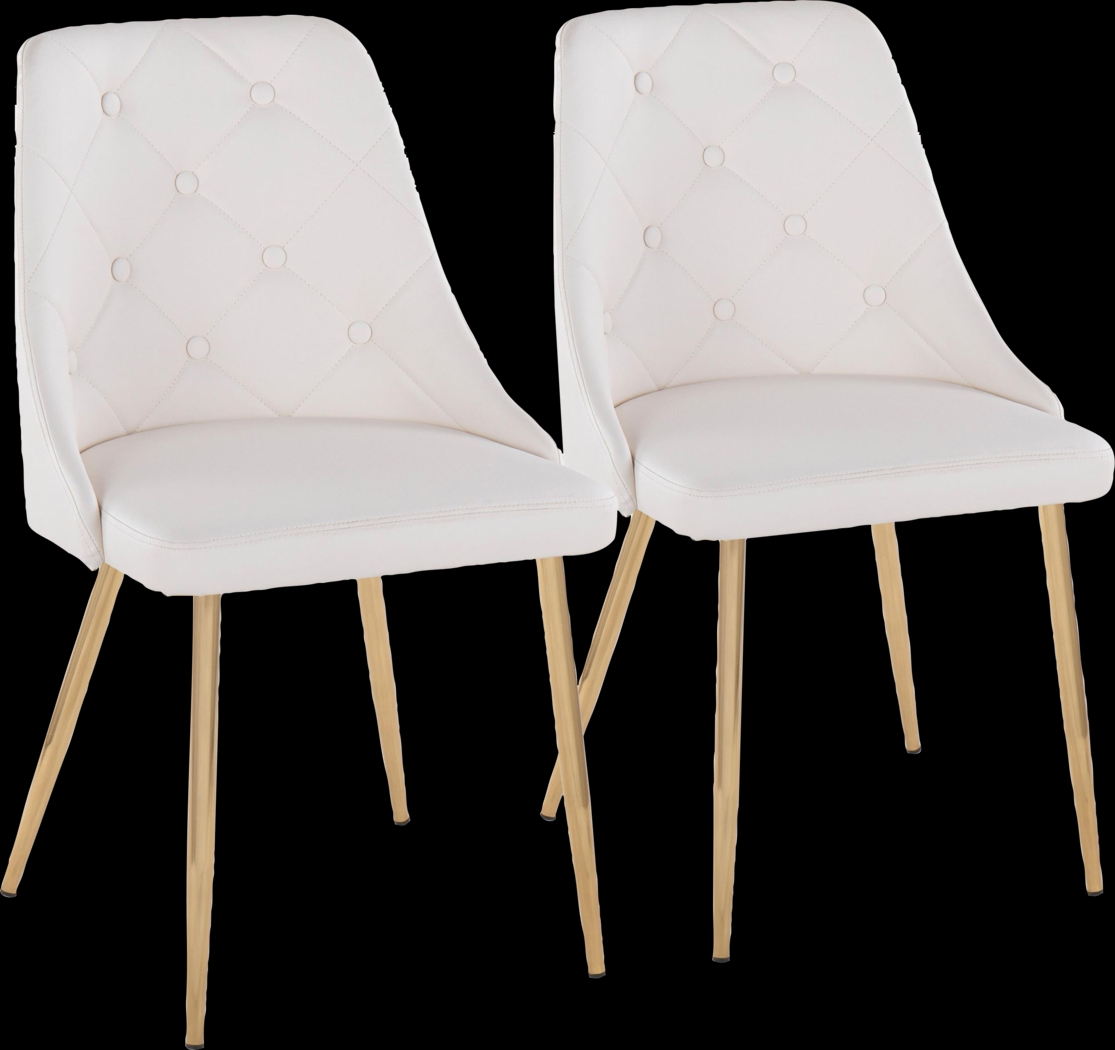 Twikenham White Side Chair, Set of 2 - Thumbnail - Image 1