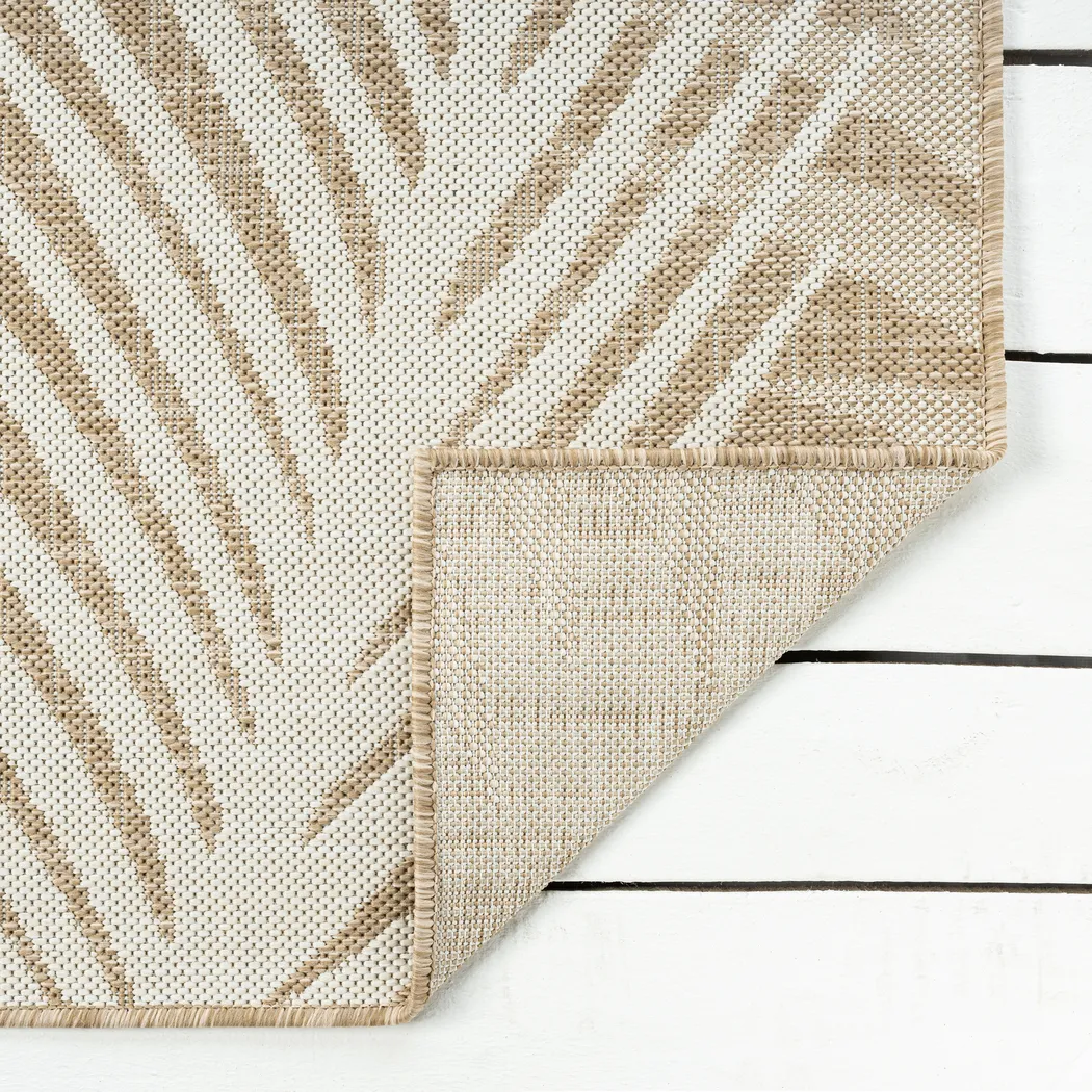 Twilree I Beige 6'6 x 9' Indoor,Outdoor Rug - Thumbnail - Image 7